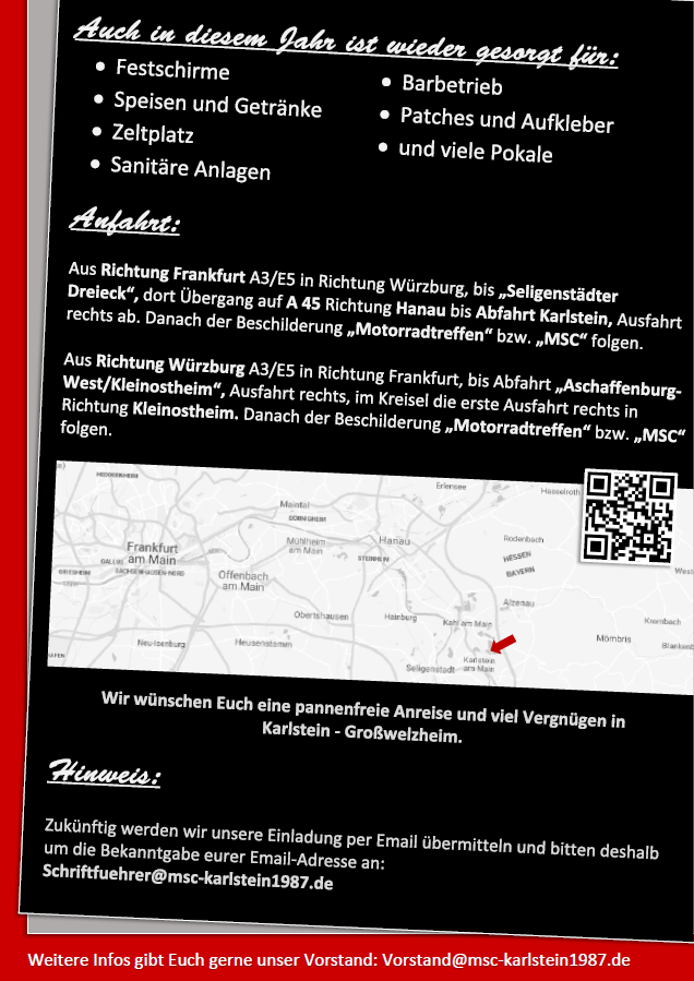Flyer25 Wegbeschreibung
